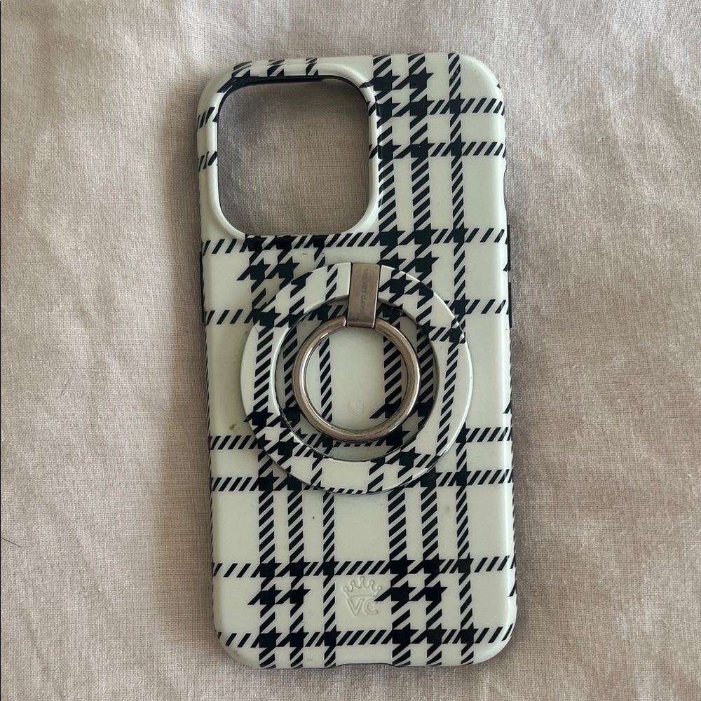 Velvet Caviar Houndstooth Sweater iPhone 13 Pro Case
